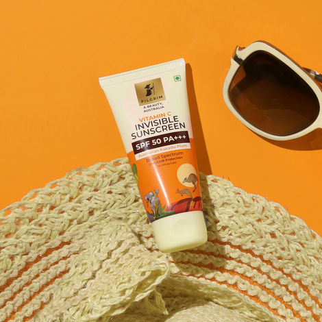 Buy Pilgrim Vitamin C Invisible Sunscreen SPF 50 PA+++ for women & men with Australian Kakadu Plum 45 ml-Purplle