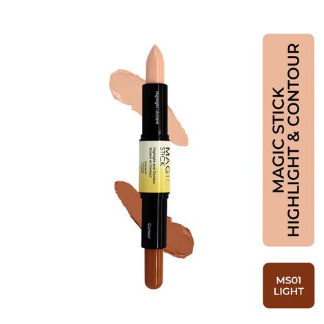 Buy Half N Half Magic Stick 2 in 1 Cover Perfection , Highlight and contour & Accent Contour Concealer, Light 01 (4 gm Each)-Purplle