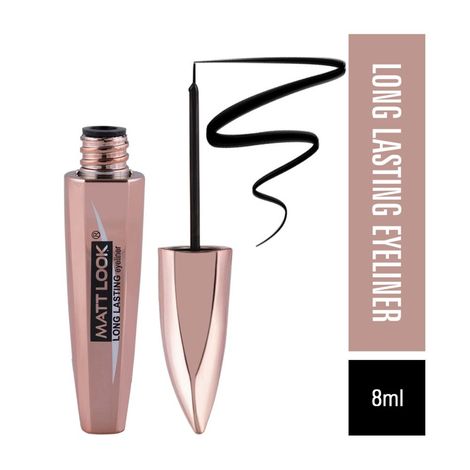 Buy Mattlook Long Lasting & Waterproof Eyeliner, Black 8 ml-Purplle