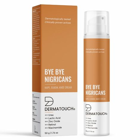 Buy DERMATOUCH Bye Bye Nigricans Cream | Specially for Acanthosis Nigricans | For Dark Body Parts like Neck, Knee, Ankles, Knuckles, Armpits, Thighs & Elbows | 50 gm-Purplle