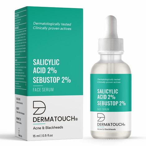 Buy DERMATOUCH Salicylic Acid 2% Sebustop 2% Face Serum | For Acne & Blackheads | 15 ml-Purplle