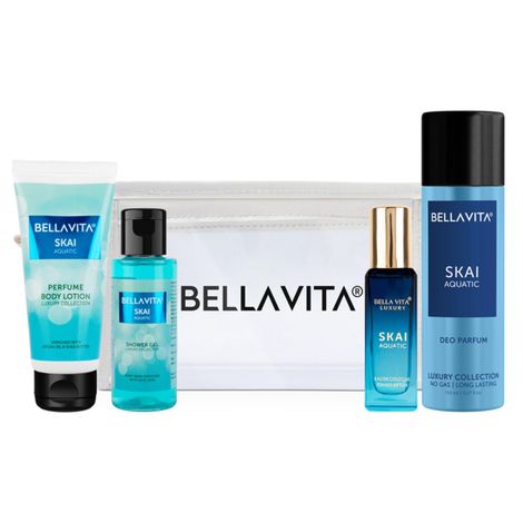 Buy Bella Vita SKAI Aquatic Travel Mini Kit(Pack of 4)-Purplle