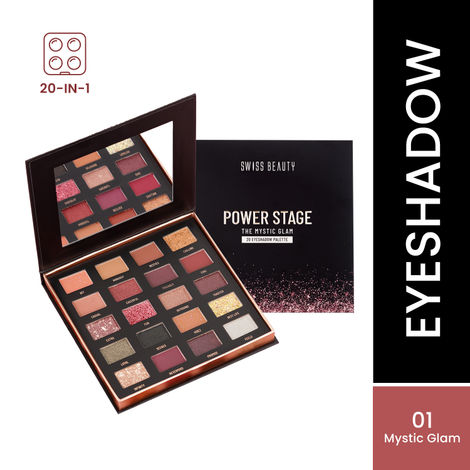 Buy Swiss Beauty Power Stage Eyeshadow Palette 01 Mystic Glam 25 gm-Purplle