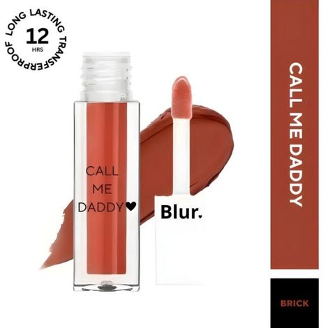 BLUR INDIA Call Me Daddy | Nude Matte Liquid Lipsticks - Brick 5 ml
