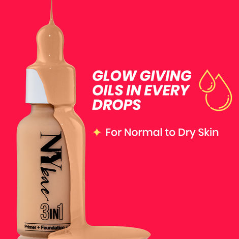 NY Bae 3 in 1 Primer + Foundation + Serum - Warm Cashew 03 (30 ml)
