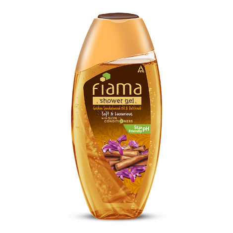 Buy Fiama Body Wash Shower Gel Golden Sandalwood Oil and Patchouli, 250ml, Body Wash for Women & Men with Skin Conditioners for Soft and Luxurious Skin-Purplle