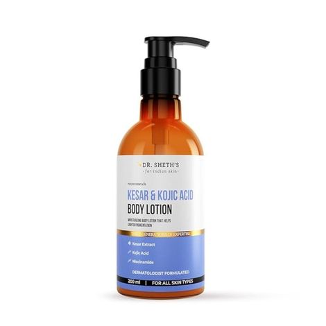 Buy Dr. Sheth's Kesar & Kojic Acid Body Lotion - 200 ml-Purplle
