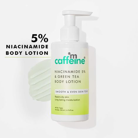 Buy mCaffeine Green Tea & 5% Niacinamide Serum Body Lotion_200 ml-Purplle