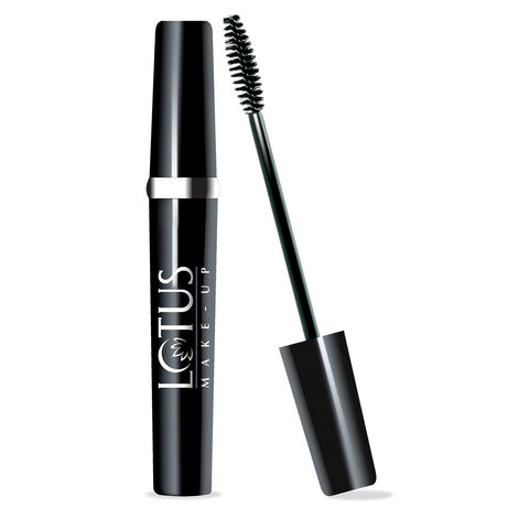 Buy Lotus Herbals Make-Up Black Maxlash Volumnising Botanical Waterproof Mascara Black | Smudge Proof | Vitamin E | 4 gm-Purplle
