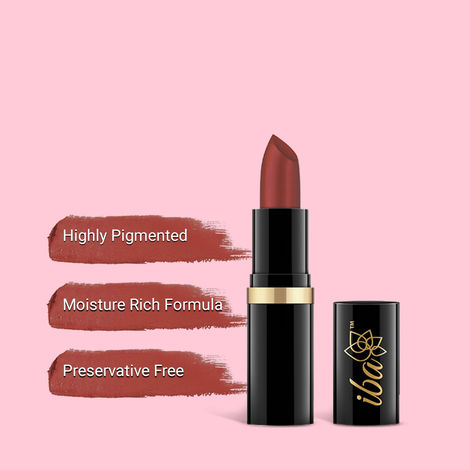 Buy Iba Pure Lips Moisturizing Lipstick Shade A90 Coral Glow, 4 gm | Intense Colour | Highly Pigmented and Creamy Long Lasting | Glossy Finish | Enriched with Vitamin E | 100% Natural, Vegan & Cruelty Free-Purplle