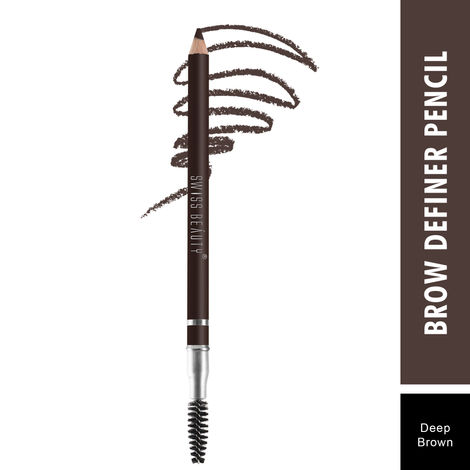 Buy Swiss Beauty Brow Definer Pencil - 03 Deep Brown - 3 - 1.5 gm-Purplle