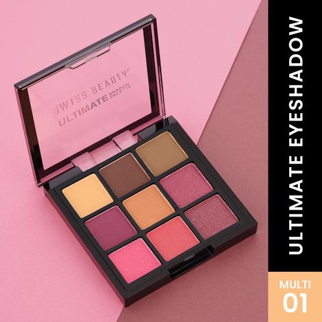 Buy Swiss Beauty Ultimate Eyeshadow Palette Kit - Multi-01 (9 gm)-Purplle