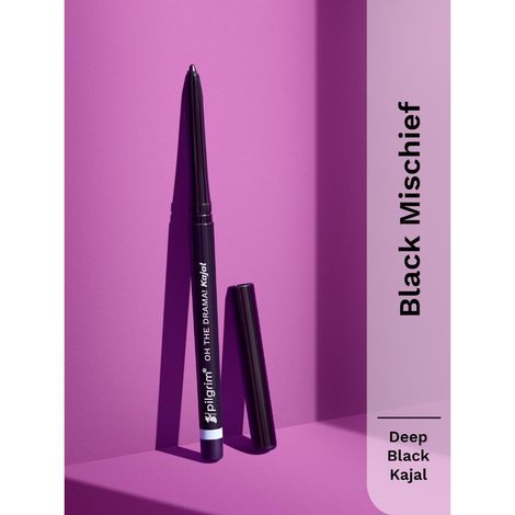 Buy Pilgrim Kajal Black Mischief,Longlasting Formula, Lightweight,Water Proof, For Women 0.35 gm-Purplle
