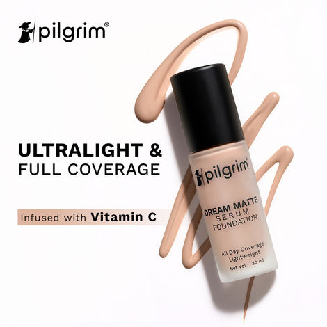 Buy Pilgrim Serum Foundation Pure Ivory, 30 ml, All Day Coverage, Lightweight, For Woman-Purplle