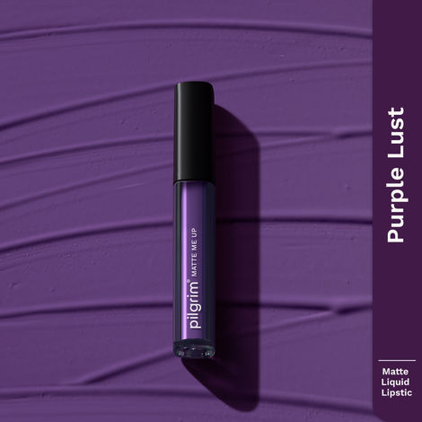 Buy Pilgrim Liquid Lipstick Purple Lust,Rich Matte Colour, TransferProof, Hyderating and Lightweight,With Spanish Squalane and Hyaluronic Acid,For Woman 3ml-Purplle
