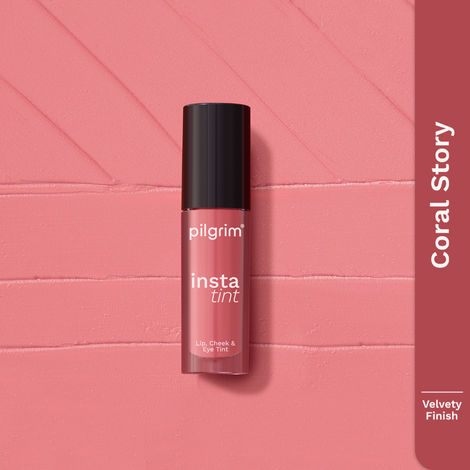 Buy Pilgrim Lip Cheek and Eye Tint Coral Story,3-In-1 Lip & Cheek Tint, Travel Friendly, Quick & Easy to Use,For Woman 2.5 ml-Purplle