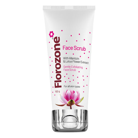 Buy Florozone Face Scrub with Lotus Flower extract & Allantoin, 100g-Purplle