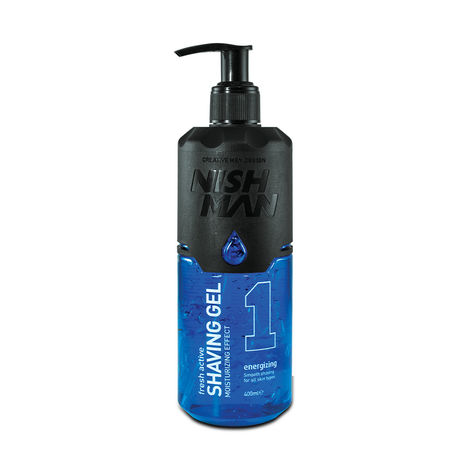 Buy NishMan Fresh Active Non-Foaming Shaving Gel Moisturizing Effect - Energizing (400 gm)-Purplle