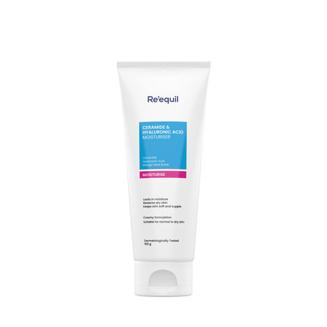 Buy Re'equil Ceramide & Hyaluronic Acid Moisturiser For Normal To Dry Skin 100 gm-Purplle