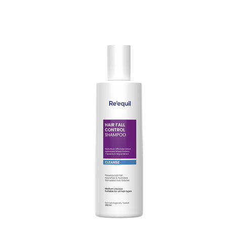 Buy Re'equil Hair Fall Control Shampoo with Vitamin B3, B5, & B7 (Biotin)-Purplle