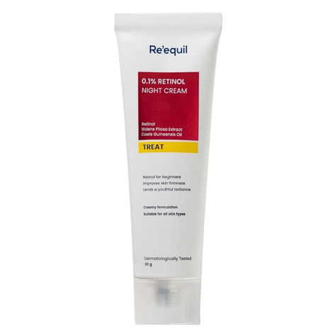 Buy Re'equil 0.1% Retinol Night Cream For Wrinkles & Skin Tightening 30 gm-Purplle