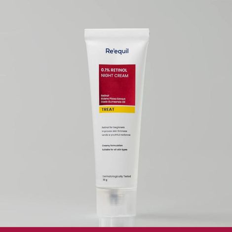 Buy Re'equil 0.1% Retinol Night Cream For Wrinkles & Skin Tightening 30 gm-Purplle