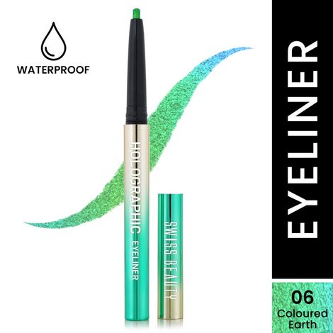 Buy Swiss Beauty Holographic Eyeliner 6-Coloured Earth 0.2gm-Purplle