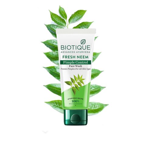 Buy Biotique Fresh Neem Pimple Control Face Wash (100 ml)-Purplle