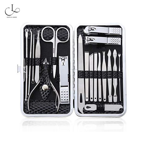 Buy Cuffs N Lashes 16 in 1 Stainless Steel Manicure Pedicure Set - 16 Pcs-Purplle