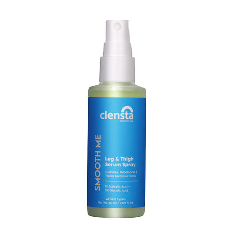 Buy Clensta Leg And Thigh Serum Spray 1% Salicylic acid + Glycolic Acid For Hydrates, Keratosis Pilaris, Rough Skin Dark Spots & Daily Use| Men & Women | For all skin types 60 ml-Purplle