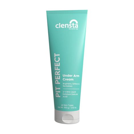 Buy Clensta Under Arm Cream With 2% BHA Liquid exfoliant (Salicylic acid) For Brightens, Softens, Revitalises, Reduce Dark spots & Daily Use| Men & Women | For All Skin Types 100 gm-Purplle