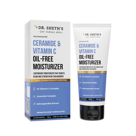 Buy Dr. Sheth’s Ceramide & Vitamin C Oil-Free Moisturizer - 100g-Purplle