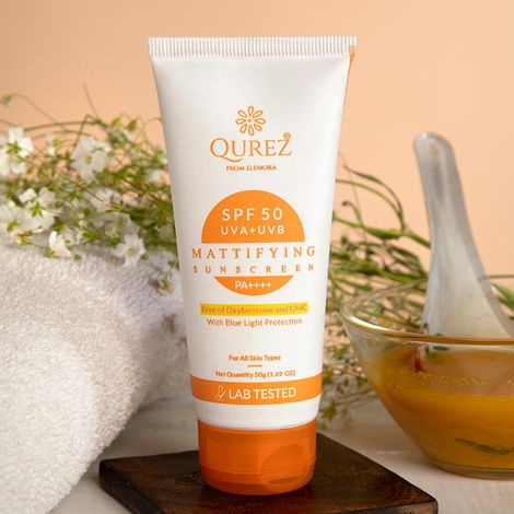 Buy Qurez Mattifying Sunscreen SPF 50 PA+++,(50 ml)-Purplle