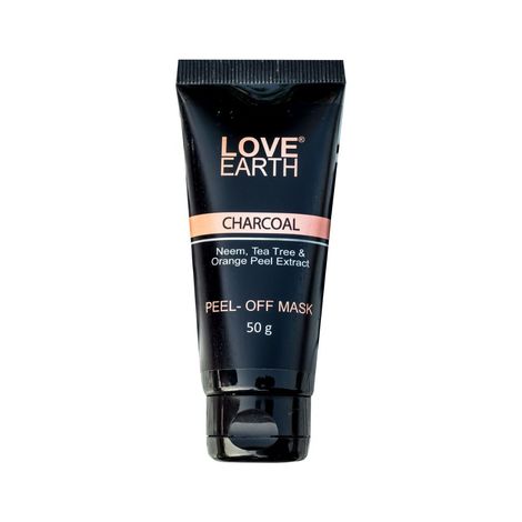 Buy Love Earth Charcoal Peel Off Mask with Activated Charcoal and Neem Extracts For Acne, Pimples & Whiteheads removal 50 gm-Purplle
