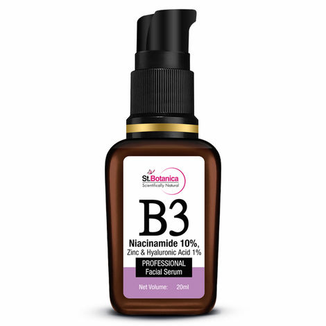 Buy St.Botanica B3 Niacinamide 10%, Zinc & Hyaluronic Acid 1% Professional Face Serum, 20 ml-Purplle