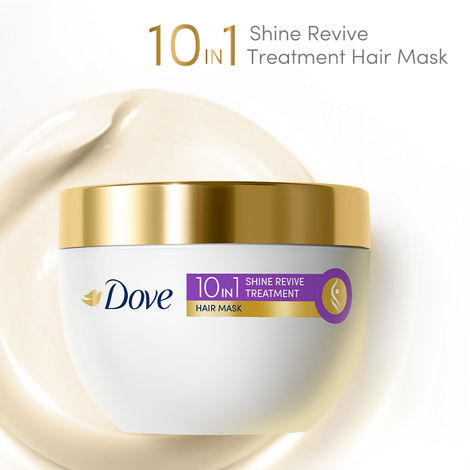 Buy Dove 10 in 1 Shine Revive Treatment Hair Mask, for dull hair 300 ml-Purplle