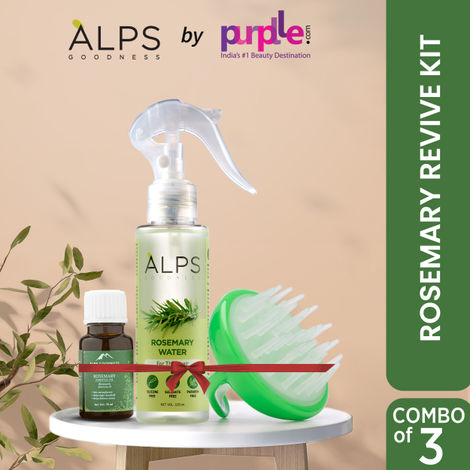 Buy Alps Goodness Rosemary Revive Kit I Rosemary Water Spray+Rosemary Essential Oil + Scalp Massager I Hair Growth Expert I For Skin & Hair I Improves Scalp Health I Fights Acne Combo of 3-Purplle