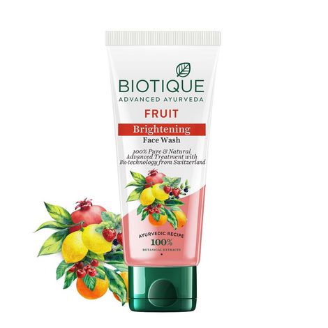 Buy Biotique Fruit Brightening Face Wash 100Ml-Purplle