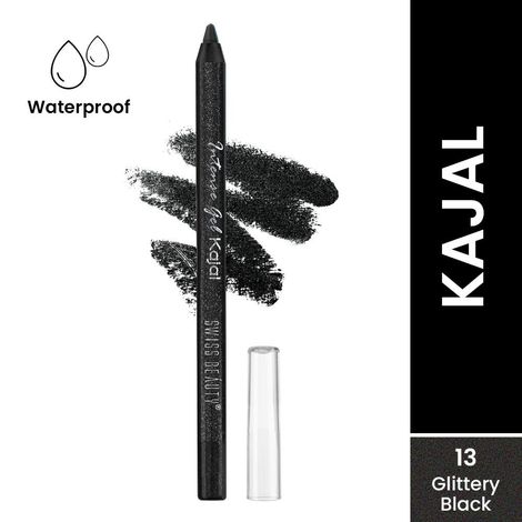 Buy Swiss Beauty Intense Kajal Eyeliner Glittery Black 1.2 gm-Purplle