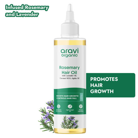Buy Aravi Organic Rosemary Hair Oil with Lavender oil Coconut oil &jojoba oil - 200 ml-Purplle