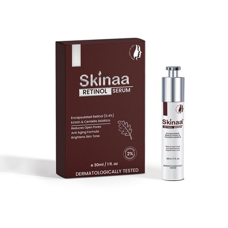 Buy Skinaa Night Face Serum With Retinol | Encapsulated Retinol & Centella Asiatica | Reduces Open Pores | Anti Aging Formula | Brightens Skin Tone | All Skin Type | For Men & Women, 30 ml-Purplle