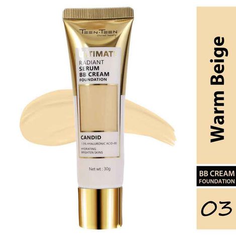 Buy TEEN.TEEN RADIANT SERUM BB CREAM FOUNDATION - WARM BEIGE/03, 30gm-Purplle