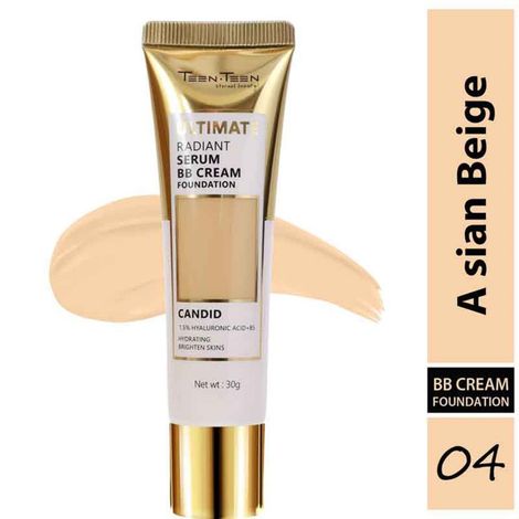 Buy TEEN.TEEN RADIANT SERUM BB CREAM FOUNDATION - ASIAN BEIGE/04, 30gm-Purplle