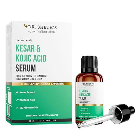 Buy Dr. Sheth's Kesar & Kojic Acid Serum - 30 ml-Purplle