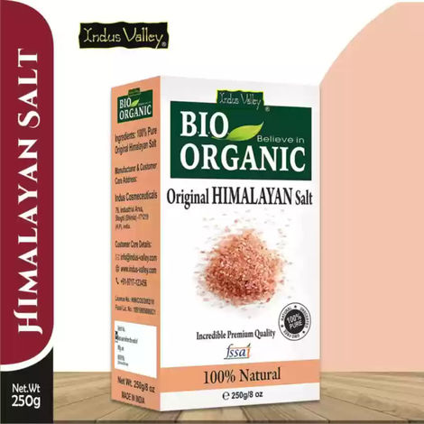 Buy Indus Valley bio organic 100% natural Himalayan salt-250 g-Purplle