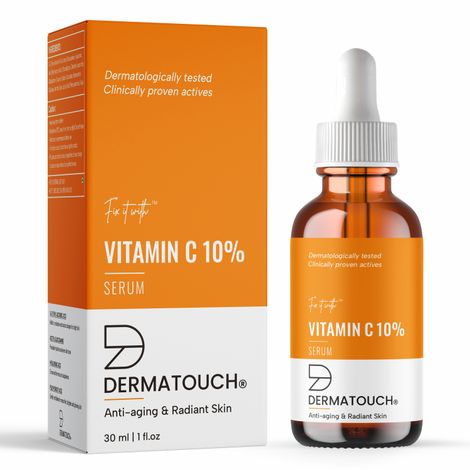Buy DERMATOUCH Vitamin C 10% Serum | For Anti-aging and Radiant Skin | For All Skin Types | For Both Men & Women | 30 ml-Purplle