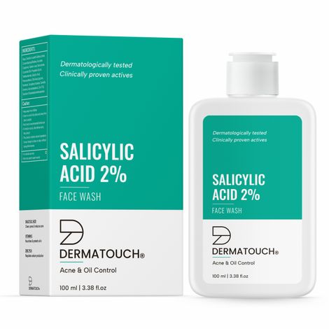 Buy DERMATOUCH Salicylic Acid 2% Face Wash | For Acne & Oil Control | Suitable to All Skin Types | For both Men & Women | 100 ml-Purplle