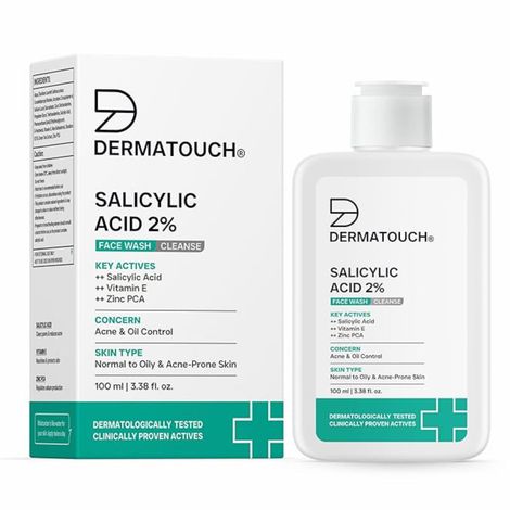 Buy DERMATOUCH Salicylic Acid 2% Face Wash | For Acne & Oil Control | Suitable to All Skin Types | For both Men & Women | 100 ml-Purplle