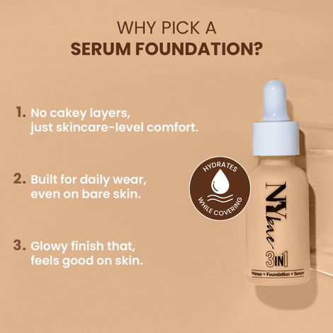 厚岸 NEW BORN FOUNDATION No,3 NY Bae 3 in 1 Serum Foundation with Primer - Cool Pearl 10
