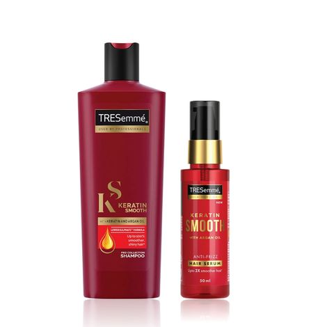 Buy Tresemme Keratin Smooth Shampoo (340 ml)and Tresemme Keratin Smooth Serum(50 ml) combo-Purplle